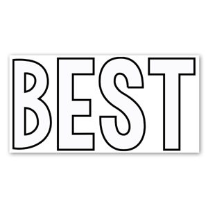 Add this to the friends sticker and get Best Friends or just use this to say that something is simply the best