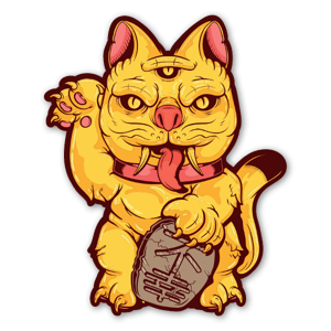 Fuko Neko cat sticker