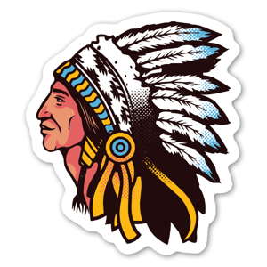 A native American sticker