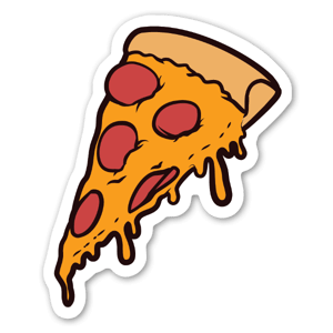 pizza slice sticker