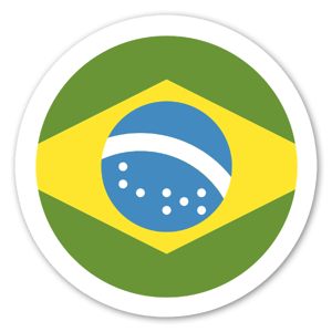 Brazil flag sticker by EmojiOne