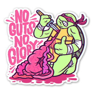 Turtle suicide sticker