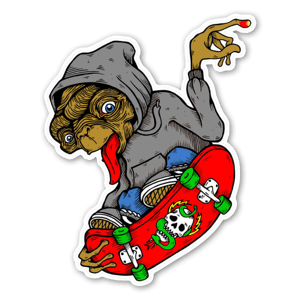 ET Skateboarding stickers