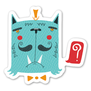 Sticker "A weird cat ?" by MickaelBrana