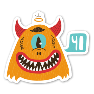 Sticker "A Nice Monster Yo !" by MickaelBrana