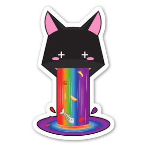 Sickawai Cat sticker 