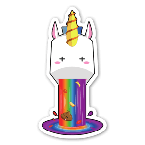 Sickawai Unicorn sticker