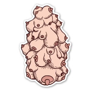Boobs Invasion Sticker
