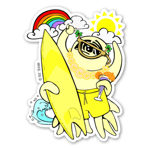 Yellow Surf N'Shaka Squid Sticker is here!

Fade-resistant, all weather glossy- coated vinyl sticker makes for a long lasting and colorful addition to your slap collection. 

Add a little sand n'surf to your basket to round out your order today! Happy Sticking!