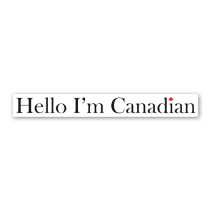 Canada bumper sticker