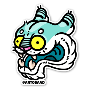 Crazy Tiger sticker