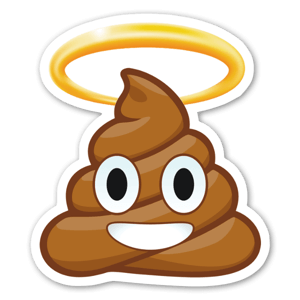 Hahaaaa its everyone's favorite emoji, Poopie! Heaven sent and ready to make light of every crappy situation. It's here for you and any circumstance that leaves you bereft and shaking your head.