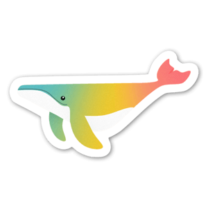 An emotional whale - stickers