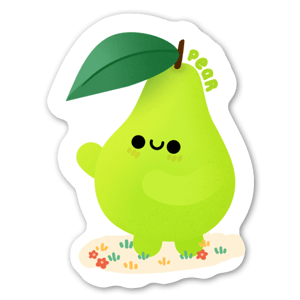 Cute baby pear