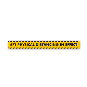 6 feet physical distancing sticker 