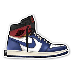 AJ Retro High Los Angeles Blue Toe