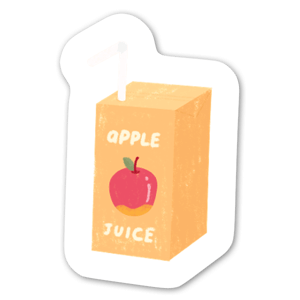 Take a sip of Apple juice - sticker