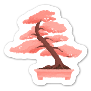 Pink bonsai