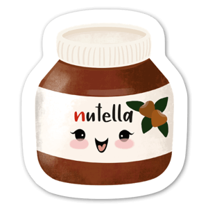 “I’m not just a jar of Nutella, I’m a Jar of Happiness!” Here’s a cute sticker for all those who love Nutella ?