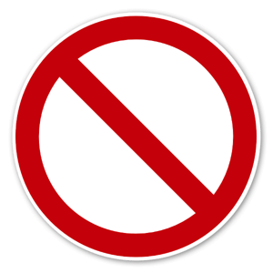 Simple prohibited sign sticker, you can edit this design by using it as clipart when editing your sticker.