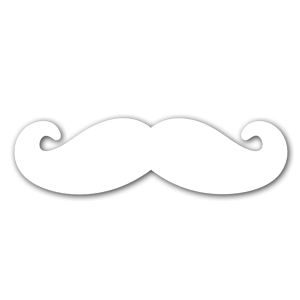 Mustache white