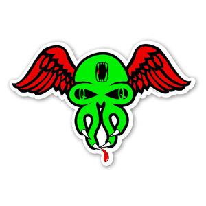 Custom stickers, Green Skullywing from Grimm