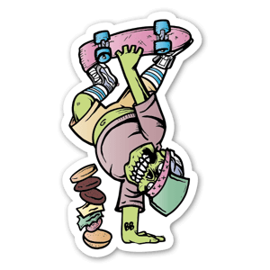 skateboarding sticker