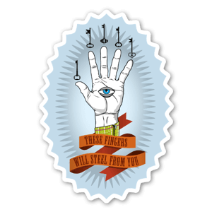 These fingers will steal form you! sweet stickers from Ohber!