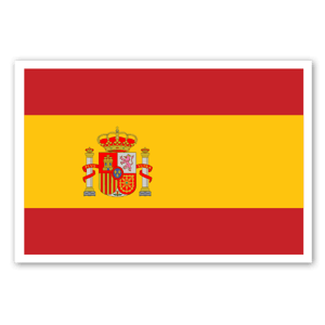 Flag of Spain as a sticker 