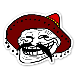 Sombrero sticker meme, rage faces mexican stickers