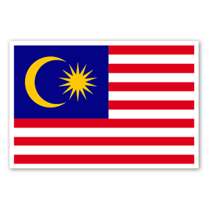 Malaysia flag as a sticker 