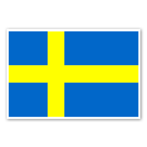 Sveriges flagga som klistermärke