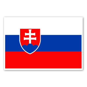 Slovak flag as a sticker 