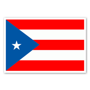 Puerto Rico flag as stickers 