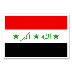 Flag of Iraq as a sticker 