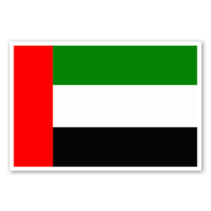 Flag of the United Arab Emirates as a sticker 