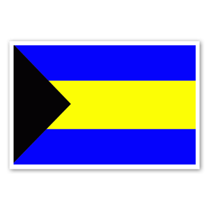 Bahamas flag as a sticker 