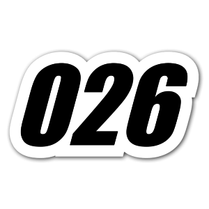 racing sticker 026