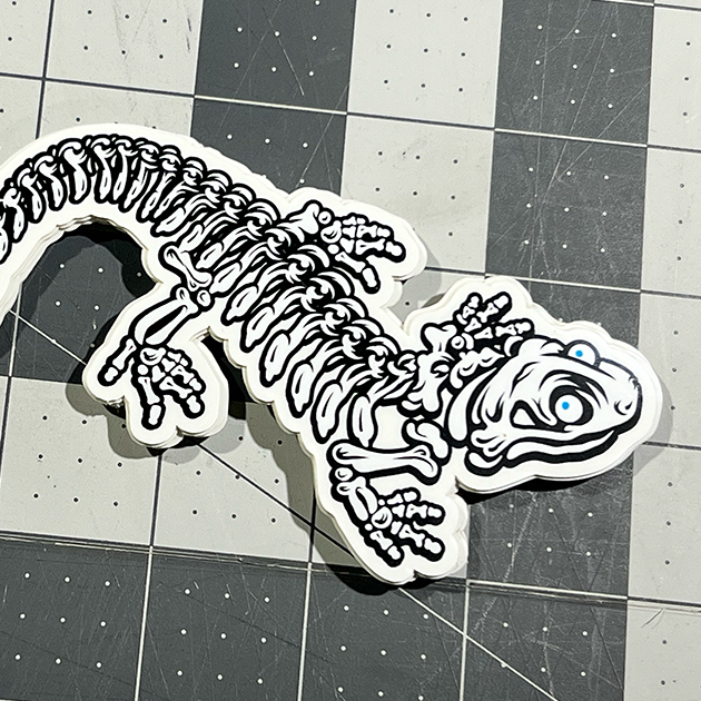 Skeleton lizard